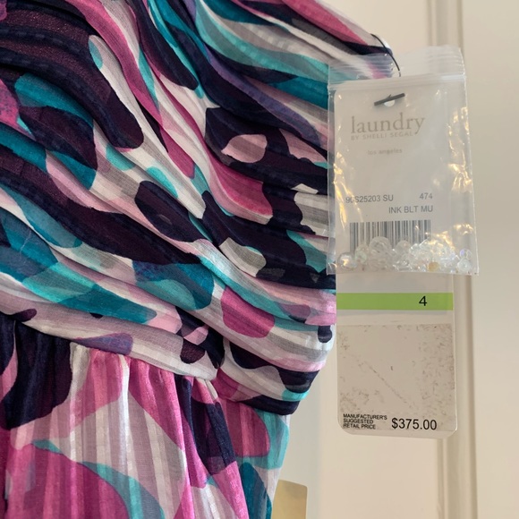 Laundry by Shelly Segal X-Front Chiffon Dress - Picture 3 of 5